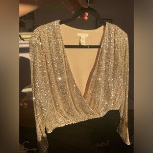 Sequin H&M top